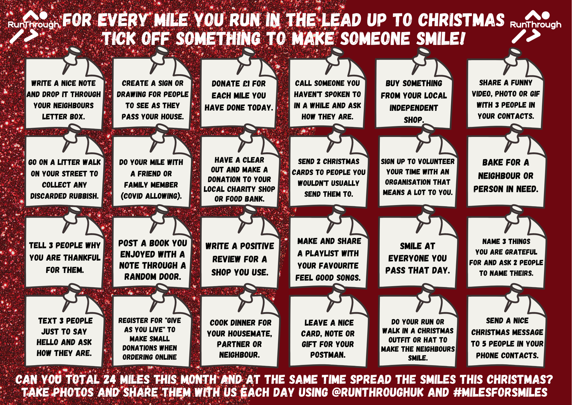 Miles for Smiles Christmas Countdown RunThrough Running Club London